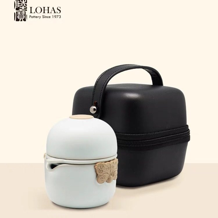 陆宝陶瓷茶具春秋随手泡快客杯旅行茶器户外一壶一杯配茶滤易泡壶,电子元器件市场,电线扎带/束线带,淘宝优惠券,粉丝福利购,淘宝优惠卷