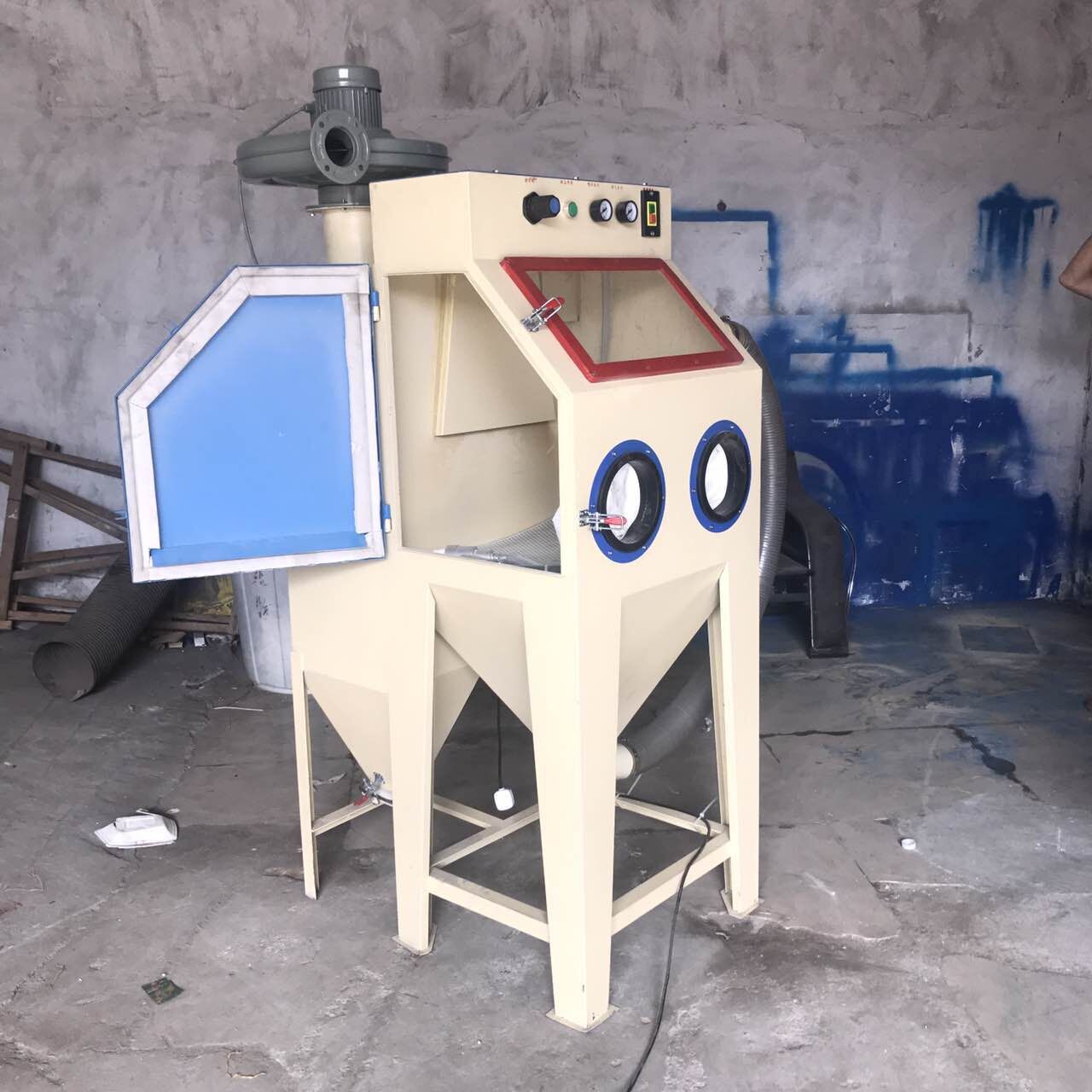 厂家直销6050手动喷砂机带旋风分离器小型喷沙机细沙专用喷砂设备