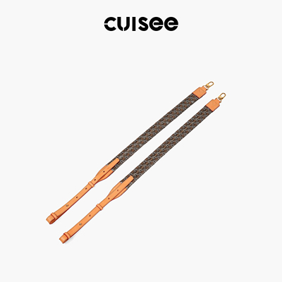 Cuisee/崔氏新款双肩包肩带老花棕色包带配件棕色替换包带背带