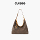 Cuisee 崔氏下弦月hobo包老花单肩包斜挎包包女腋下大容量托特包