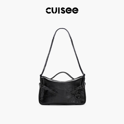 Cuisee油蜡皮软皮链条包