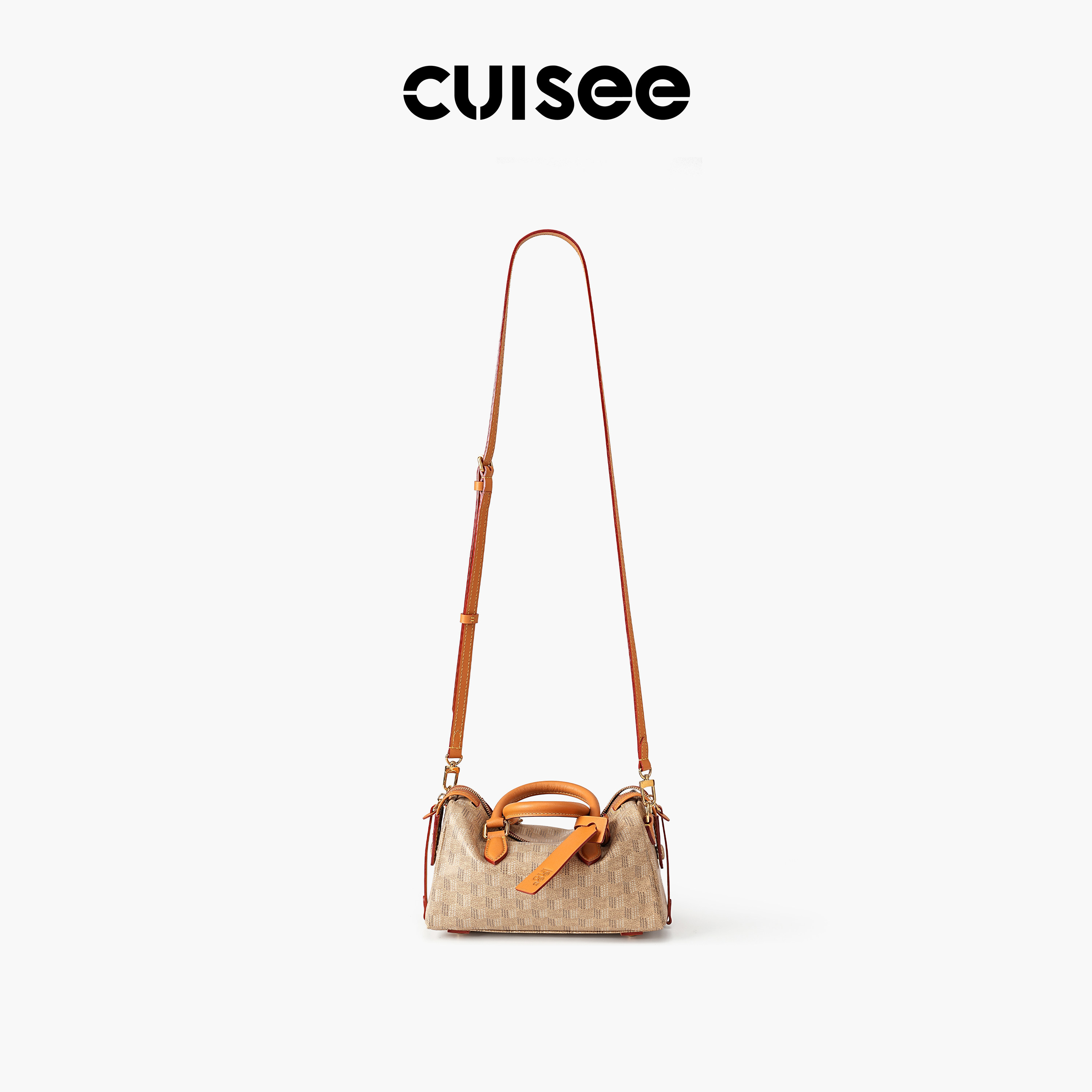 Cuisee/崔氏漫步系列波士顿老花包通勤休闲手提斜跨时尚包包