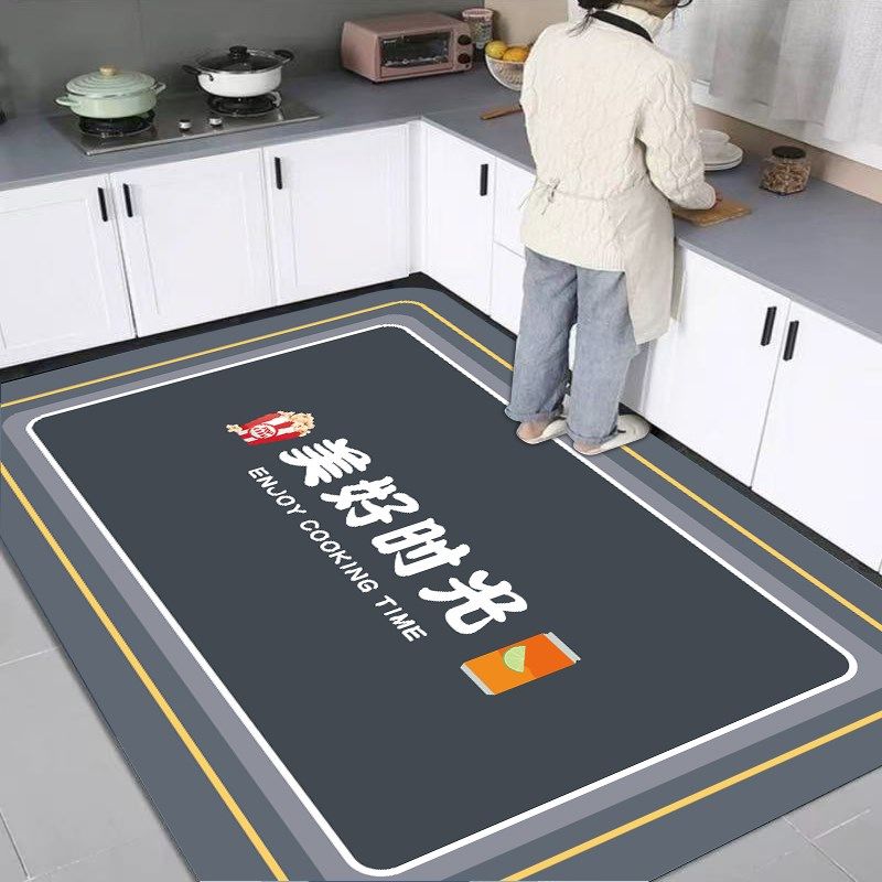 硅藻泥厨房专用地垫家用满铺大面积防滑垫吸油吸水耐脏耐磨可裁剪,居家布艺,厨房地垫,淘宝优惠券,粉丝福利购,淘宝优惠卷