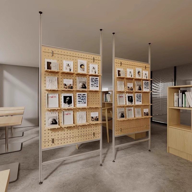 海洋板展示柜展架铝型材洞洞板桦木陈列柜置物架收纳柜储物柜货架