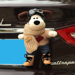 小鹏g6汽车尾部挂件p7/g9/x9A车载后备箱车外摆件p5公仔玩偶装饰