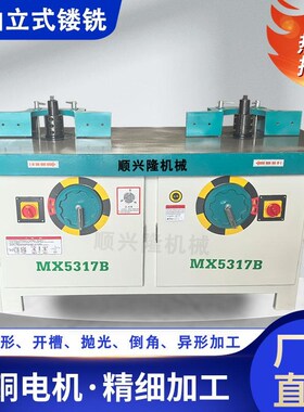 木工立式双轴镂铣机5317B双头立铣机立铣床大镂铣机修边抛光仿形