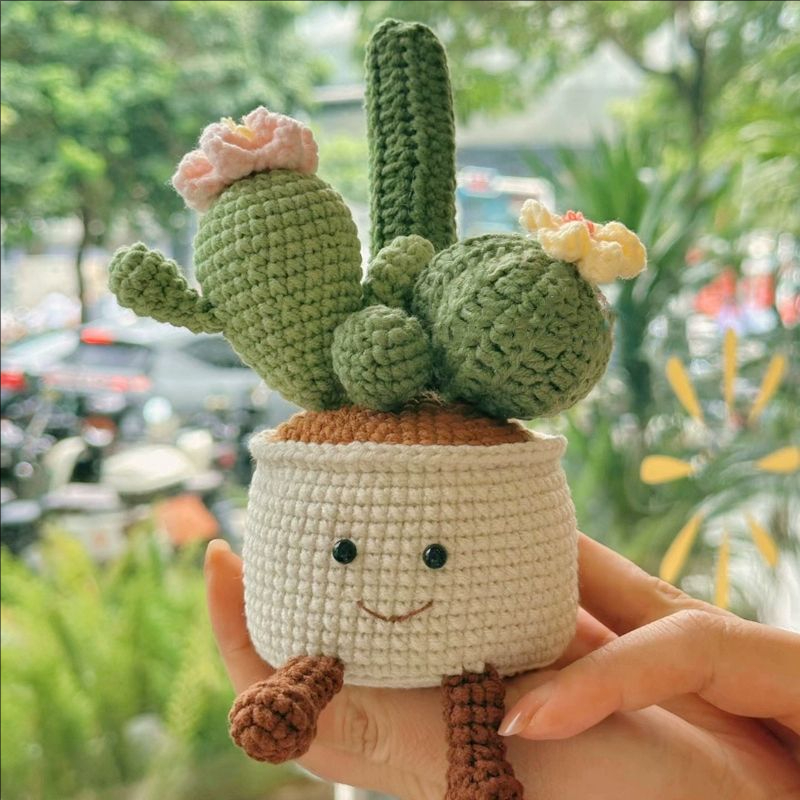 Jellycat盆栽毛线钩diy手工礼物