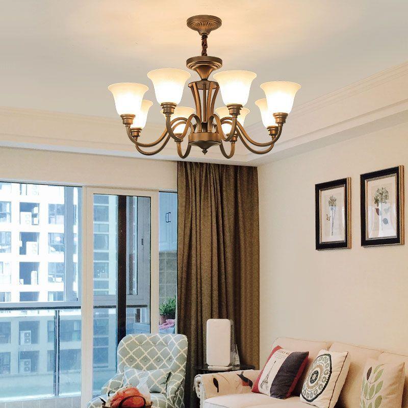 工厂直销 美式客厅吊灯 现代简约田园乡村餐厅卧室灯大气铁艺灯具