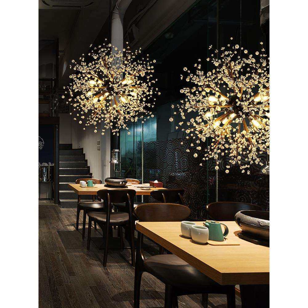 LOFT个性工业风吊灯店铺商用挑高餐厅楼梯饰售楼部沙盘清吧装饰灯