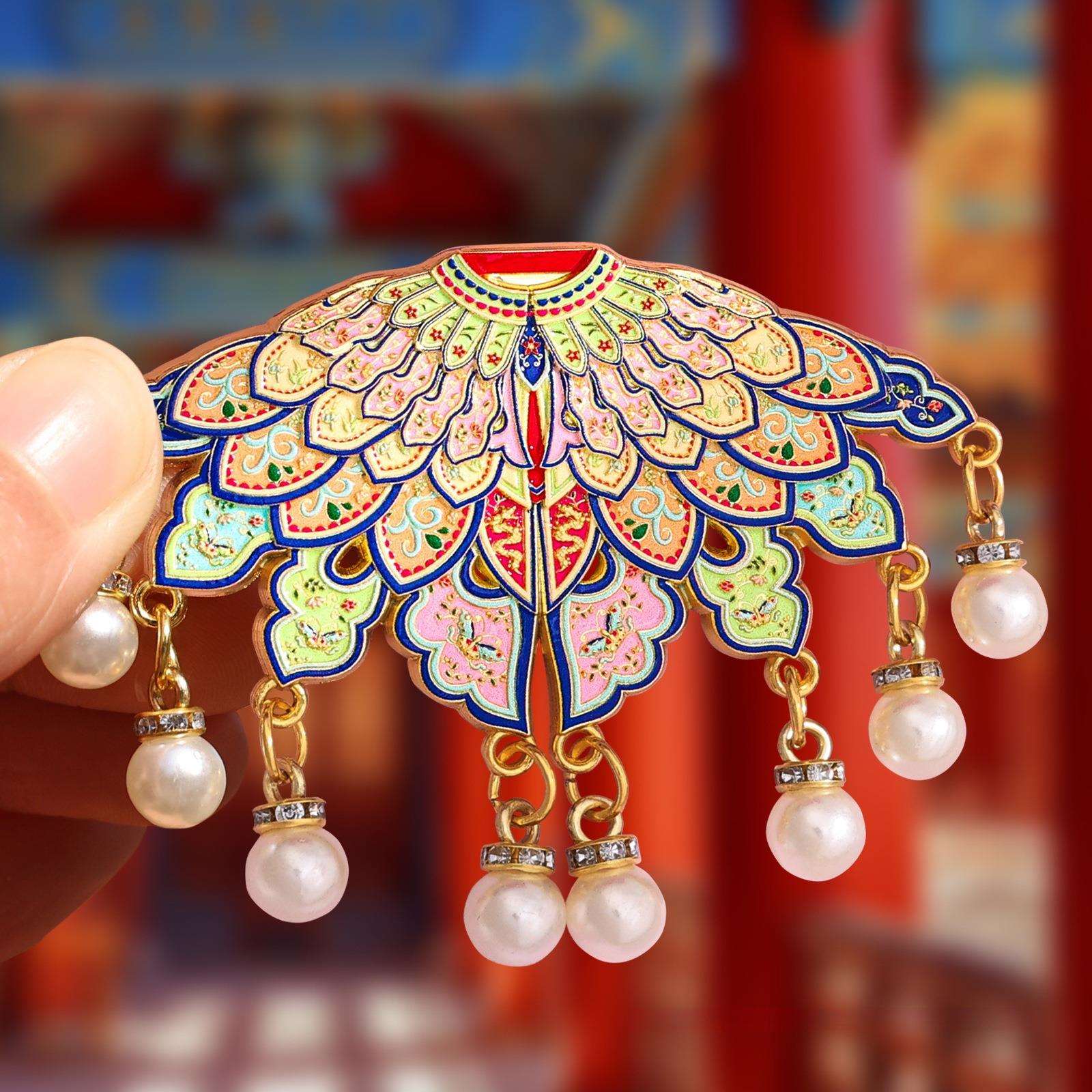 云肩冰箱贴国风高颜值旅游纪念磁吸家居装饰国潮创意