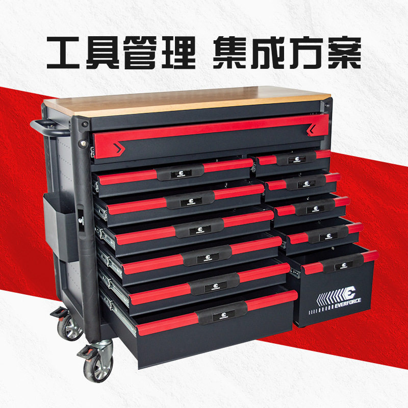 12层重型不锈钢汽修移动工具柜