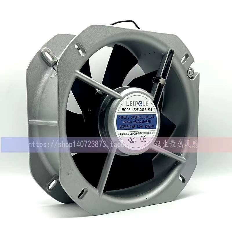 上海雷普 F2E-260B/162B/320B-230 230V 配电箱机柜轴流散热风扇