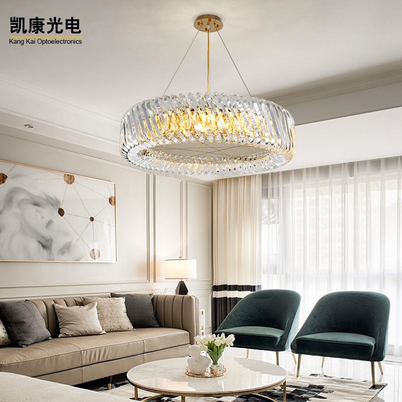 新款简约大气时尚个性水晶吊灯客厅卧室餐厅别墅LED厂家现货