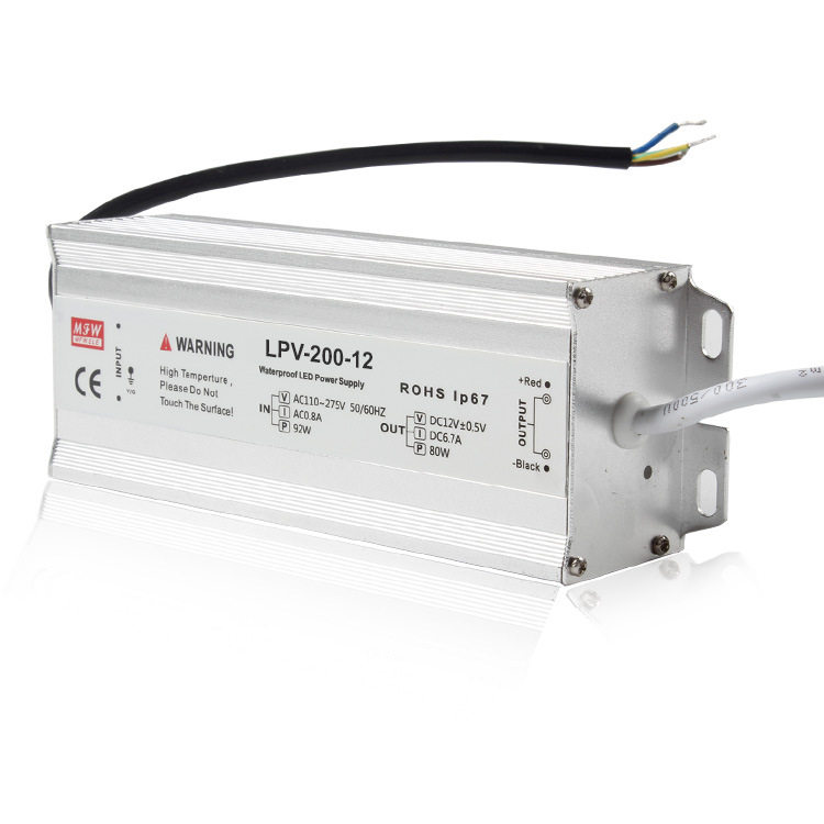 明伟LPV-200W-12V监控防水电源
