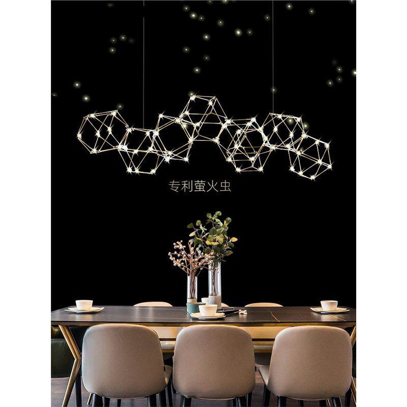 餐厅吊灯2025年新款 意大利吧台灯萤火虫极简轻奢饭厅家用网红led