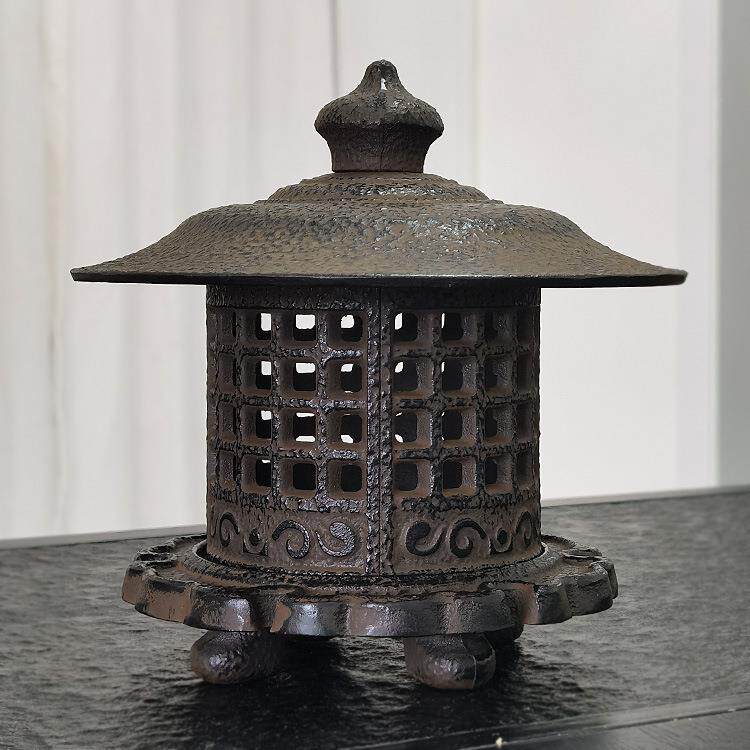 仿古宫灯古代雪见灯铁艺烛台传统装饰仿真怀旧铸铁建筑复古长安灯