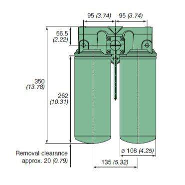 MANN FILTER曼牌滤清器在线燃油双联主滤清器6661982110