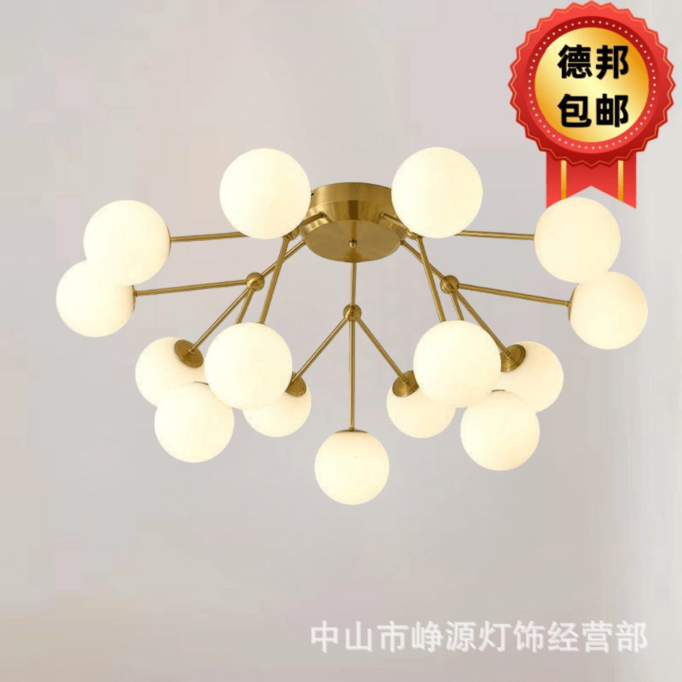 现代简约大气个性客厅灯卧室餐厅魔豆分子灯创意厨房玄关吸顶灯饰