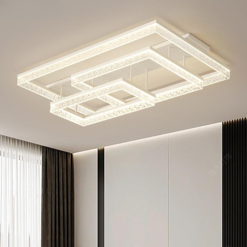 客厅灯现代简约大气客厅主灯长方形吸顶灯2025新款全屋灯具套餐