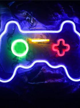 亚马逊热款游戏机背板霓虹灯LED造型灯 亚克力背板装饰氛围灯