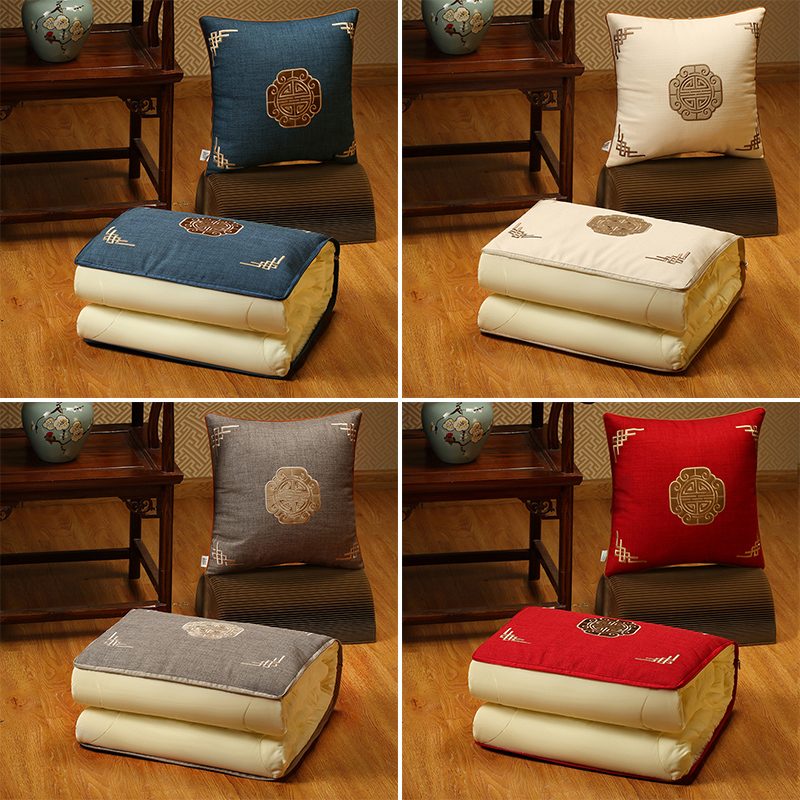 抱枕被子夏季两用空调被抱枕毯子折叠办公室午睡车用二合一靠枕被