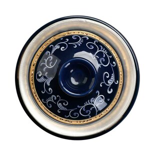 艾喜仕茶具 加厚功夫盖碗鎏银茶杯碗茶具镶金陶 青花瓷银茶具999