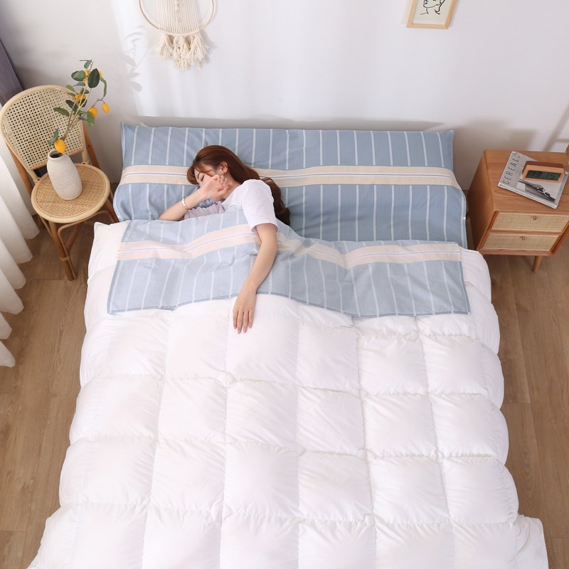 便携式纯棉旅行隔脏睡袋单人双人出差旅游酒店宾馆防脏一体式床单