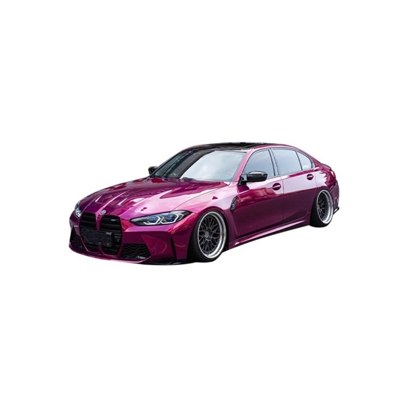 pet花悦粉汽车改色膜全车贴膜琉璃塔塔红迷雾灰紫溢彩蓝车膜改色