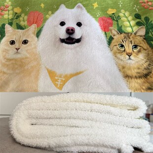 小羊当当圆v圆盖毯/沙发毯