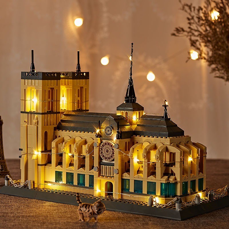 布达拉宫泰姬陵瓦西里教堂建筑悉尼歌剧院微小颗粒拼装积木玩具