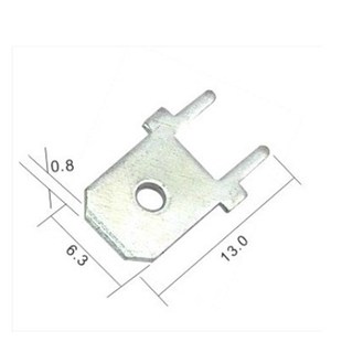 包 6.3两a直脚焊片 5000只 6.3公插片 0.8MM 线路板6.3直插焊片