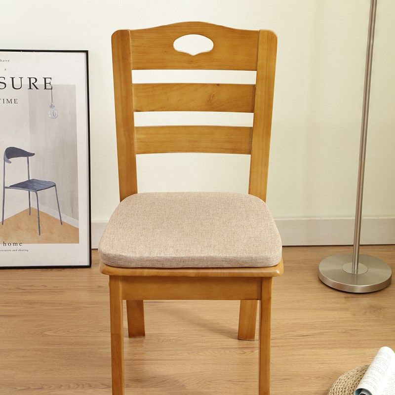 可拆洗亚麻坐垫高密度海绵垫餐椅茶椅垫学生久坐椅子垫,居家布艺,椅垫,淘宝优惠券,粉丝福利购,淘宝优惠卷