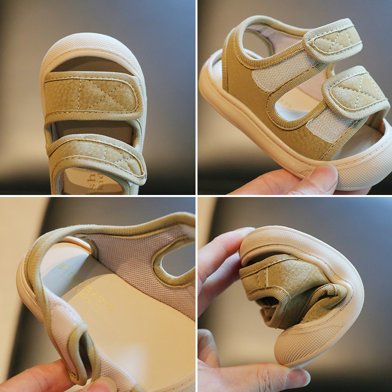 夏季宝宝凉鞋男婴儿软底学步鞋女0一1-2岁婴幼儿包头防滑鞋子凉鞋