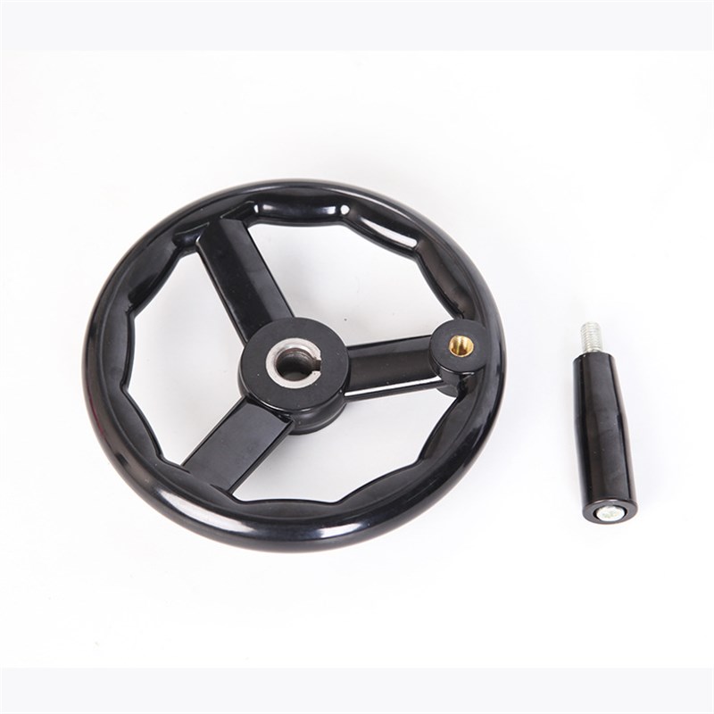 机床手轮三幅胶木手轮手柄铣床磨床手轮圆轮缘手轮转动手摇轮柄