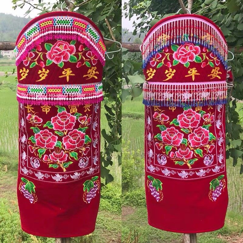 云南背带婴儿多功能外出简易抱带贵州传统老式背小孩背扇夏季薄款