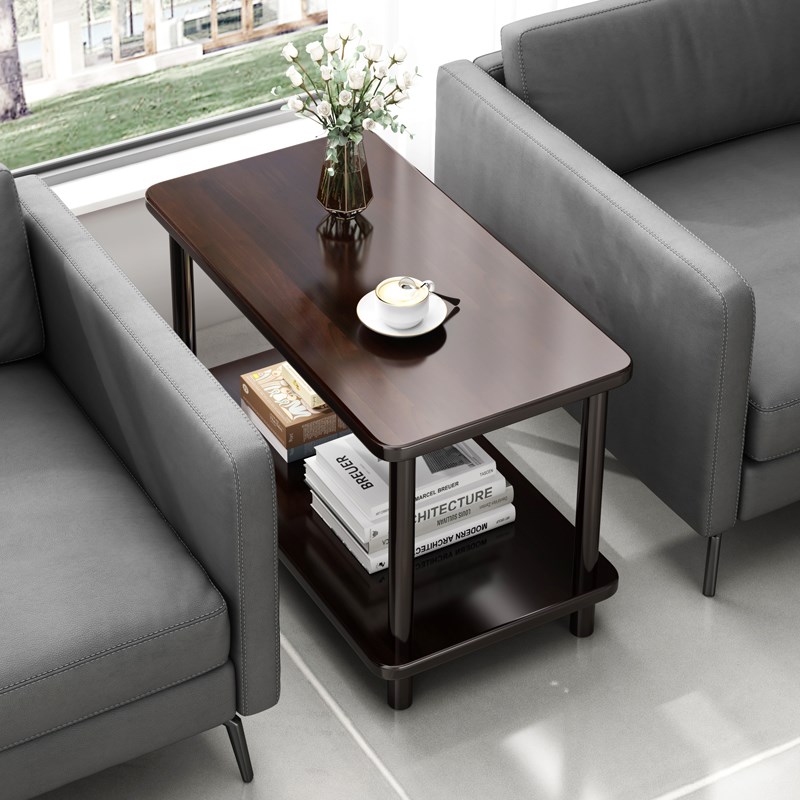 沙发中间小茶几办公室接待实木小桌子客厅边几侧边柜茶台边桌角几