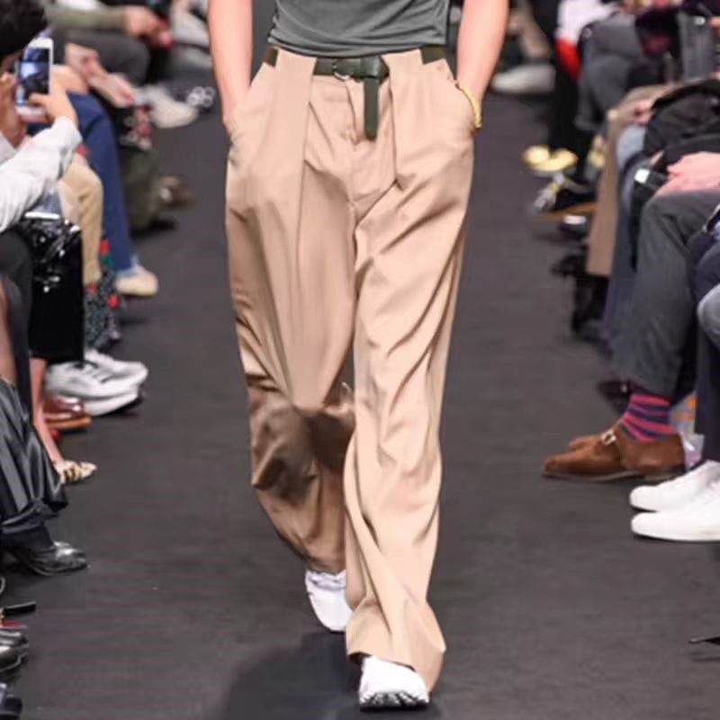 新款潮男帅气宽松垂感阔腿裤免烫休闲高级感免烫百搭春夏直筒长裤