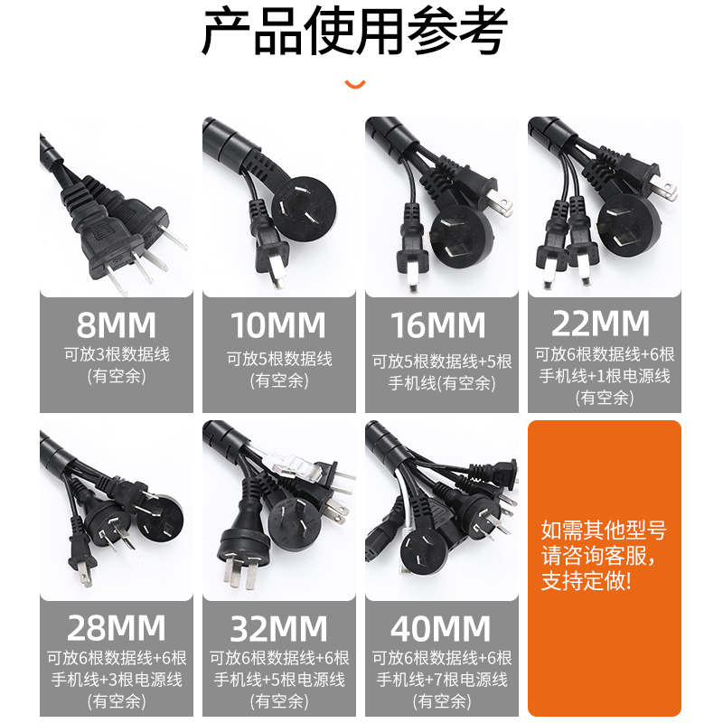 理线管电脑线收纳包线管客厅x网线理线器束线管绕线器保护套集线