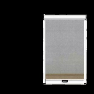 定制隐形纱窗推拉式卷筒式上下拉铝合金防蚊无底框食堂出餐口纱窗