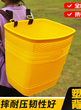 加厚塑料c背篼不漏水成人熟胶背篓云南贵州四川采蘑菇赶集买菜背