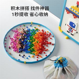 宝宝幼儿园大颗粒积木墙不伤墙超大号画画板免装益智拼搭玩具