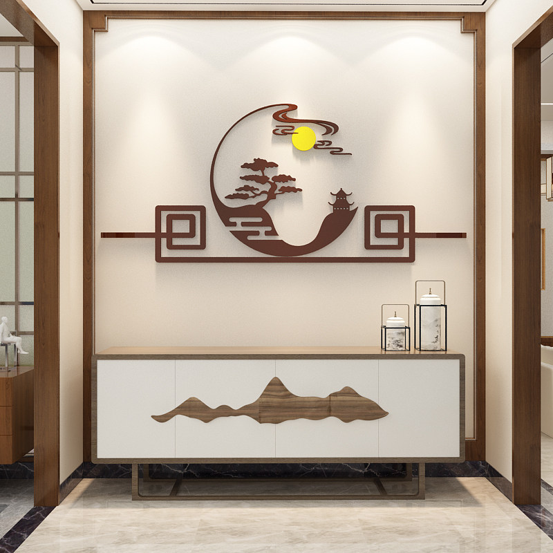 电视机背景墙面上方装饰挂件自粘贴纸画客餐厅壁布置卧室房间床头