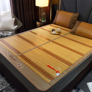 凉席竹席可折叠藤席双面家用夏天冬夏两用夏季单人学生宿舍草席子