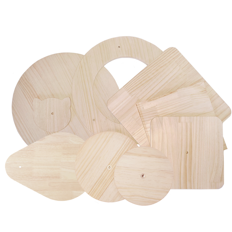 DIY实木猫爬架定制配件 墙面空中猫架 松木猫箱板顶底板跳台隔板