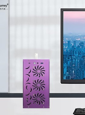 itx机箱迷你diy1脑主机外壳47196防尘桌电面台式机便1携手提小机