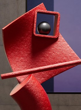 现代抽象艺术雕塑落地大摆件客厅玄关别墅走廊办公室书房软装饰品