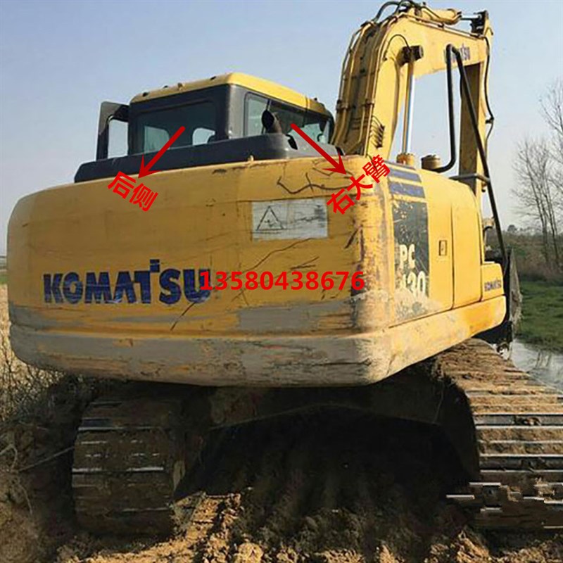 挖掘机配件 小松PC110-7/PC130-7驾驶室挡风玻璃前后上下档玻璃