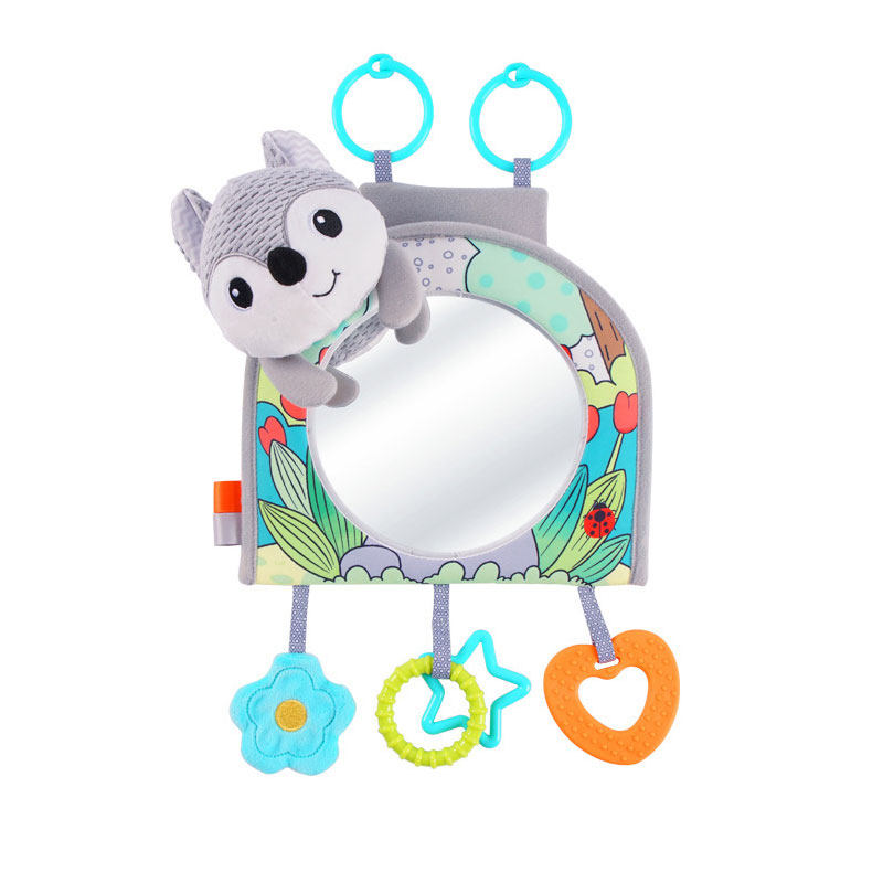 婴儿认知镜子宝宝镜子汽车后排安全座椅安抚玩具车内车载挂件床铃