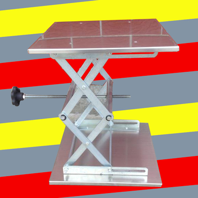 不锈钢升降台 300x300x380mmmm 手动控制 实验室用Q 升降台30x30c