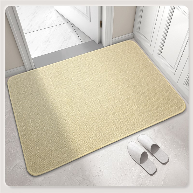 进门地垫门垫入户门吸水防滑地毯日式纯J色除尘垫子厨房门口蹭脚